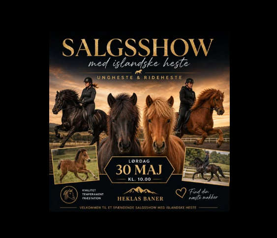 Salgs show i Hekla 30 Maj udgår